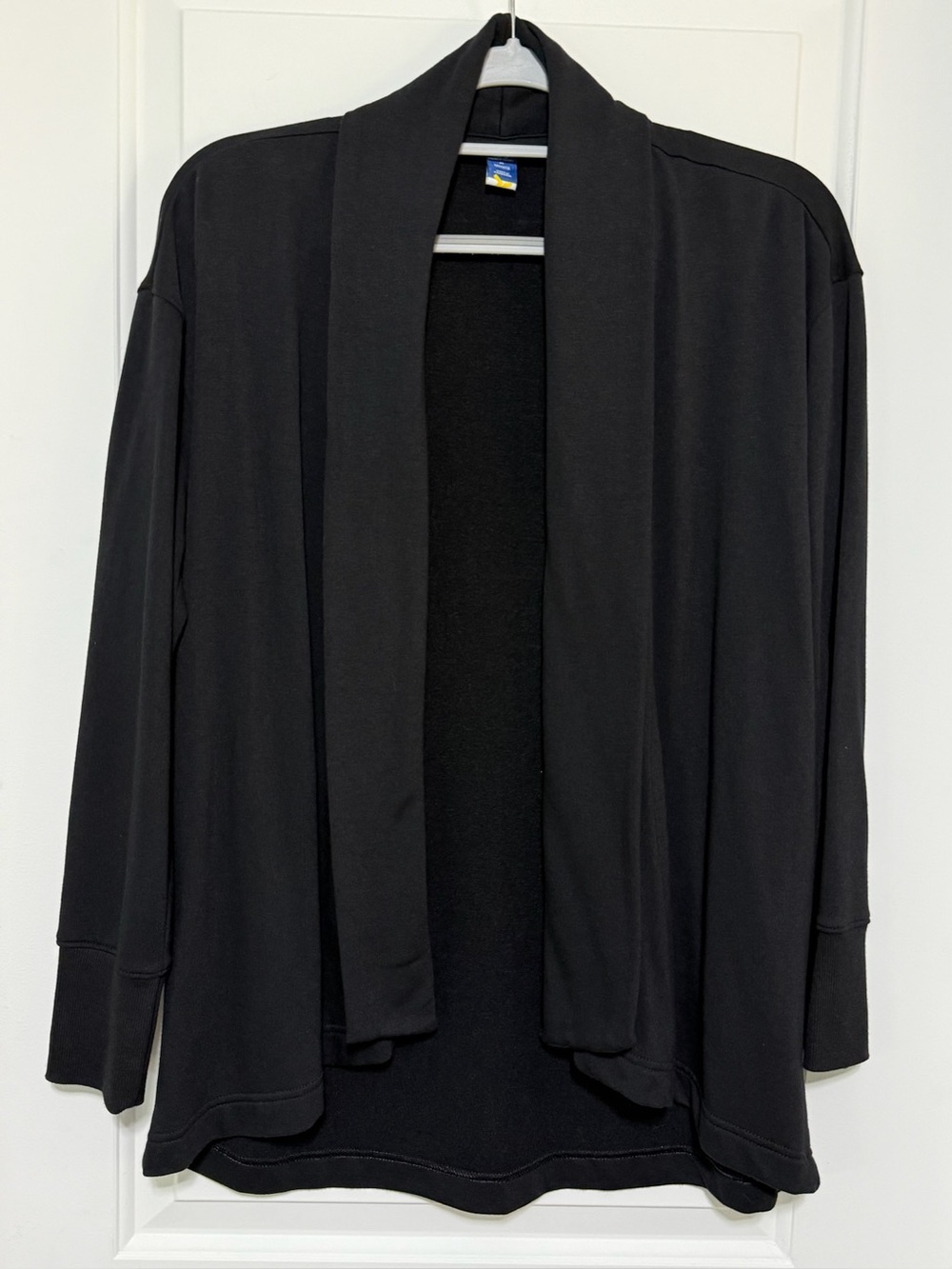 Old Navy Black Open-Front Shawl Collar Cardigan